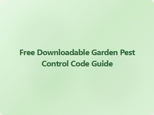 Free Downloadable Garden Pest Control Code Guide